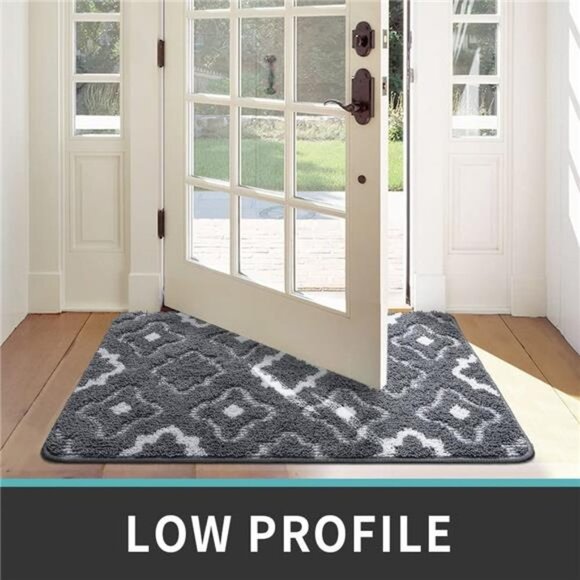 32"x20", Absorbent Non-Slip Entry Rug, Machine Washable Low-Profile Door Rugs - Picture 5 of 6